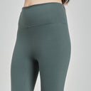 Eucalyptus Green High-Rise Flare Yoga Pants