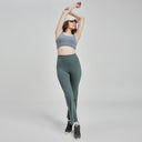 Eucalyptus Green High - Rise Flare Yoga Pants - Tomorrowstudio