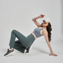 Eucalyptus Green High - Rise Flare Yoga Pants - Tomorrowstudio