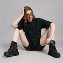 Forest Green Oversized Tee - Tomorrowstudio