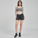 Iron Forge High - Rise V - Waist Shorts - Tomorrowstudio